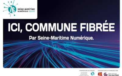 Une plaque de rue pour toutes les communes fibrées par Seine–Maritime Numérique